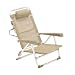 Produktbild MA MAISON Faltbarer Strandstuhl mit 4 Positionen und Kopfstütze, zusammenklappbar, Aluminium, Strand, leicht, mit weichem Kissen