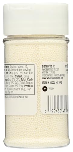 Image of 365 by Whole Foods Market, White Nonpareils Sprinkles, 3.15 Ounce