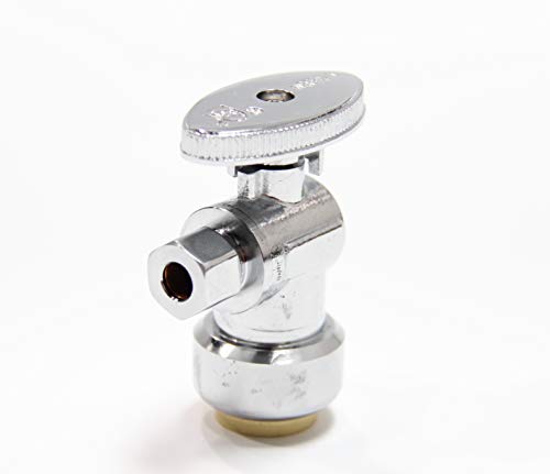 Image of 10PC EFIELD Push Fit Angle Stop Valve,1 /2 Push x 3 /8 Inch Compression