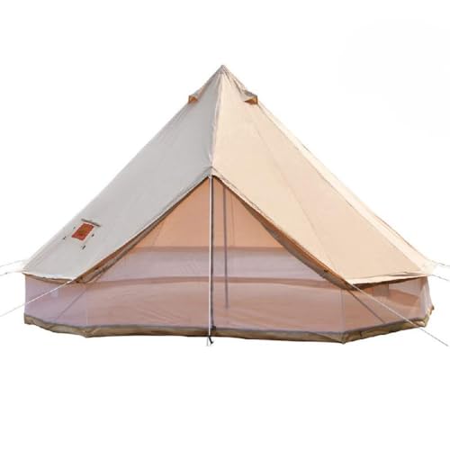 Sport Tent-wasserdichte Campingzelt Familienzelt Baumwolle Tipi Zelt mit Herdheber/Lochrohrentlüftung Indiana Zelt 3-6M Bell Tent Teepee...