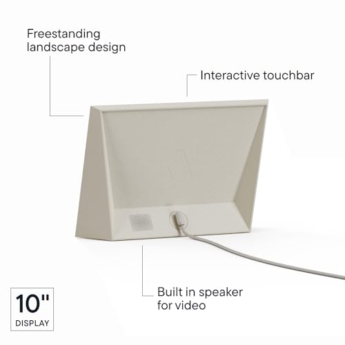 Image of Aura Stone Digital Picture Frame - 10.1 inch HD Mat Display | Wirecutter's Best Digital Frame for Gifting - Send Photos Directly from Your Phone | Quick & Easy Setup Over WiFi - Free App | White