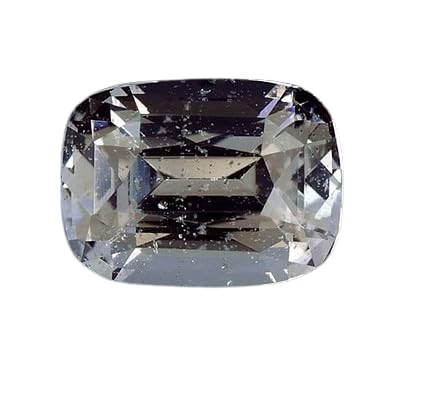 MAA SHAKTI GEMS Expensive White Sapphire Gemstone 5.80 Carat 6.30 Ratti Lab Certified Genuine Ceylon सफ़ेद पुखराज For Make Classy Ring Pendant Original Safed Pukhraj Stone For Men Women Both