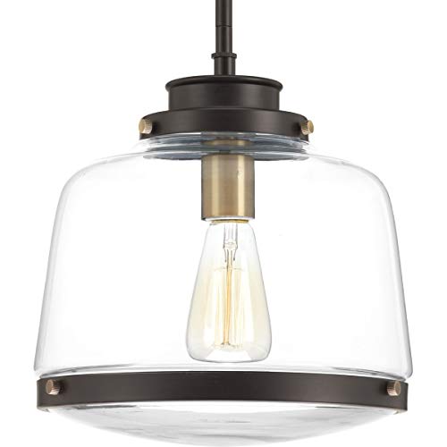 Progress Lighting P500061-020 Judson One-Light Pendant, Brown