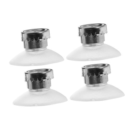 LOEFLIFA 4pcs Wall Mounted Magnetic Soap Holder with Suction Cup Metal Bathroom Accessory for Shower Bar Soap Storage No Drilling with Drainage Space Saving Organizer