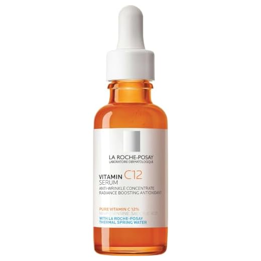 La Roche-Posay Pure Vitamin C Face Serum with Hyaluronic Acid & Salicylic Acid, Anti Aging Face Serum for Wrinkles & Uneven Skin Texture to Visibly Brighten & Smooth. Suitable for Sensitive Skin