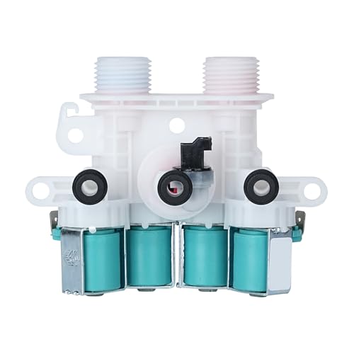 Washer Water Inlet Valve for May-tag Bra-vos XL Model MVWB835DW/MVWB765FW/MVWB865GW/MVW7230HW,Whirl-pool WTW8500DC/WTW7500GC/W and Ken-more Series 700 Replacement.