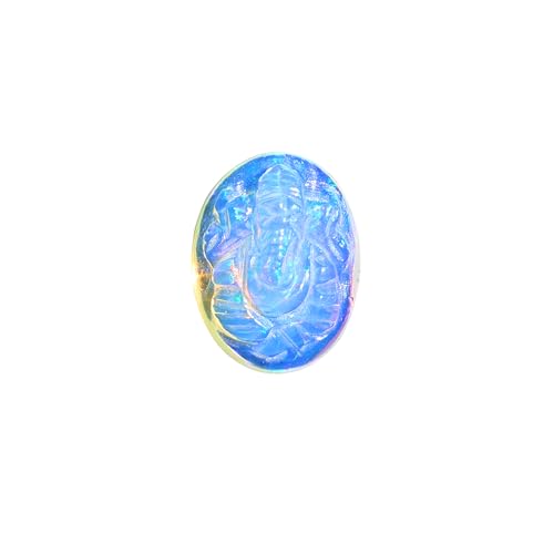 Opale en vrac sculptée Ganesh en pierre naturelle ovale pour création de bijoux