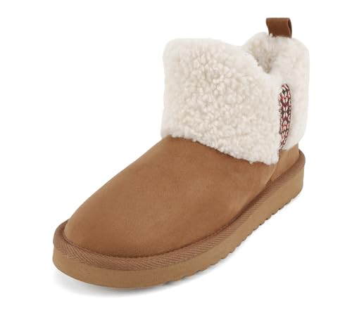 Soda “Kolton” ~ Women Round Toe Lug Sole Sherpa-lined Ankle Bootie2