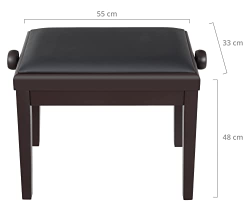 Classic Cantabile Banquette pour piano modèle A Bois de rose Mat - Les Beatles, Paul McCartney, John Lennon, RIngo Starr, George Harrison Classic Cantabile Banquette pour piano modèle A Bois de rose Mat – Image 4
