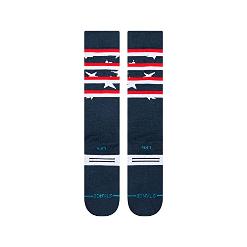 Stance Land of the Free Snowboard Sock Navy MD (US Men's Shoe 6-8.5, Women's Shoe 8-10.5)3