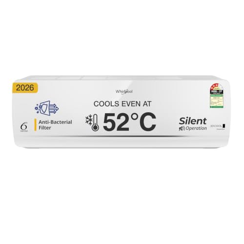 Image of Whirlpool 2 Ton 3 Star, New star rated, 3D cool Inverter Split AC (3D Cool 20T 3S INV EXP S6M3PP0, Copper, Convertible 4-in-1 Cooling Mode, HD Filter White)