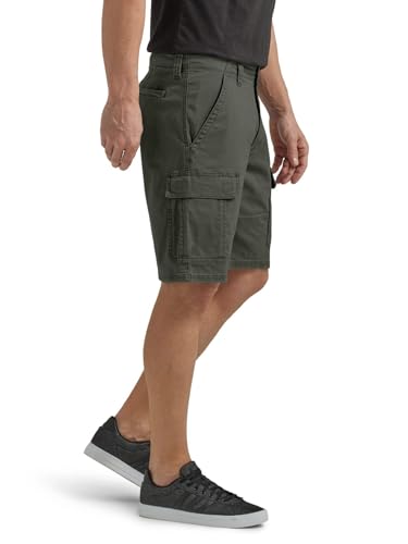 Image of AVANOVA Men's Cargo Shorts with Elastic Waist - Lightweight Cotton Casual Summer Shorts for Gym, Travel & Outdoor Wear | Multi-Pocket Comfy Fit Dailywear Bottoms ((Shorts 264)