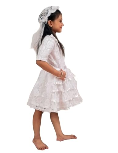 Image of BookMyCostume Christian Bride Girls and Kids Adults Fancy Dress Costume 6-7 years