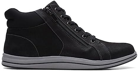 Clarks Women's Breeze Glide Ankle Boot, Black Synthetic, 7 | Image 1