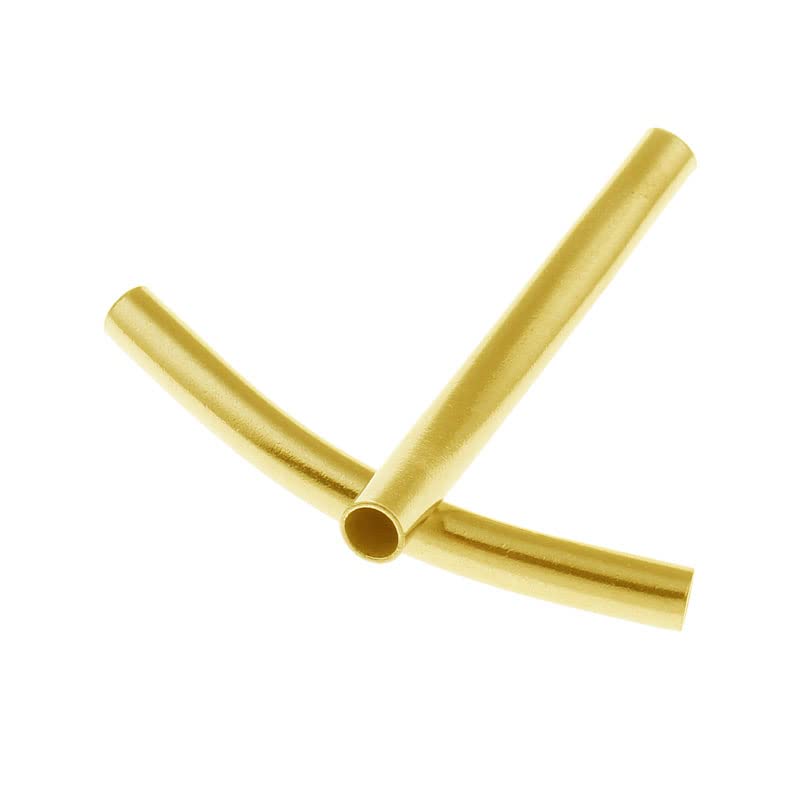 SOFPLATE 1 scatola 60 pezzi In Lega di Perline Distanziatrici con Foro Grande Perline Distanziatrici Tibetane Oro Antico Dorato Europeo Rondelle Tubo Metallico Tondo Colonna Cava Perline Sfuse per Cre