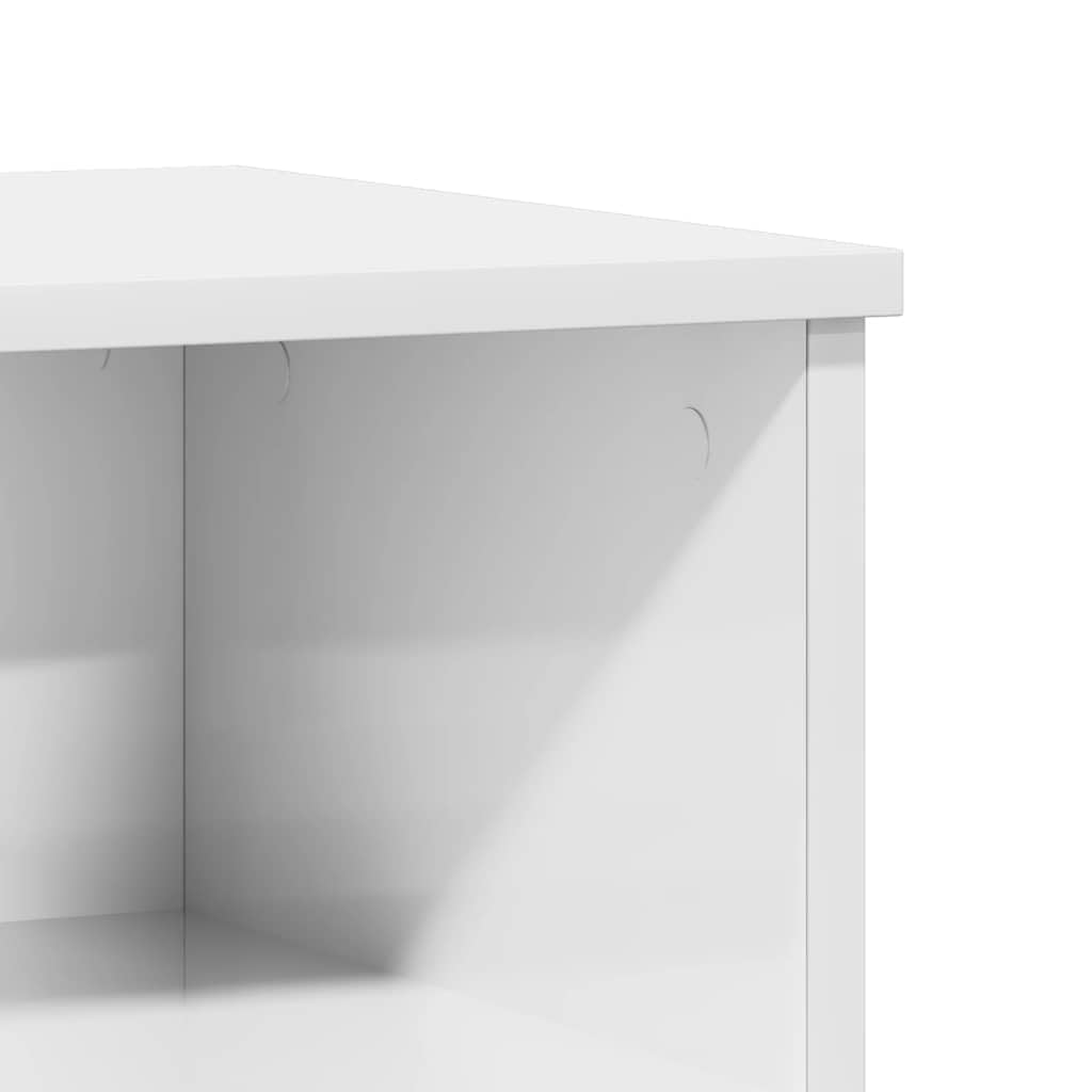 Eleganter Nachttisch mit Schublade und Fach aus Holzwerkstoff, Stabile Beistelltisch mit Metallbeinen und Feuchtigkeitsbeständige Oberfläche für Wohnzimmer und Schlafzimmer
