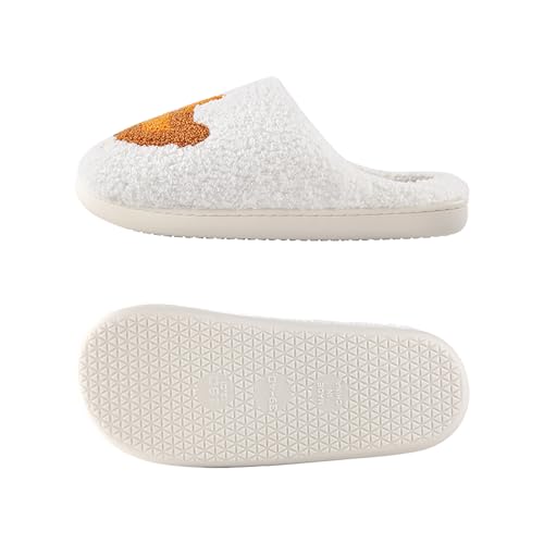 Image of Women's Men's Cute Frog Slippers Fuzzy Memory Foam Kawaii Cartoon Animal Slippers Winter Warm Fluffy Shoes
