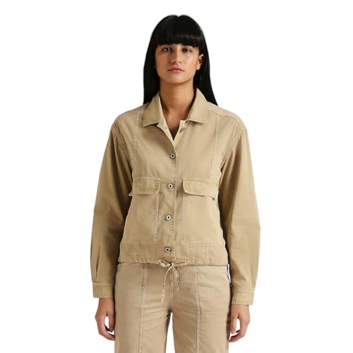 Image of Pepe Jeans Women's Cotton Regular Fit Short Length Shirt