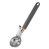 Kaeltsyn Press Styles Eisportionierer, Stahlkopf mit ergonomischem PP-Griff für einfaches Obstballen und Dessert-Herstellung, Stahl-Obstkugelschaufeln