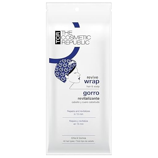 THE COSMETIC REPUBLIC - Mascarilla Efecto Hidrante y Detox en Gorro para Pelo Seco y Dañado - Mascarilla Reparadora con Hidratación Profunda del Cabello sin Sulfatos ni Parabenos - Hair Mask - 1 u. | Ya disponible en tu tienda friki favorita! En mundofriki.es!