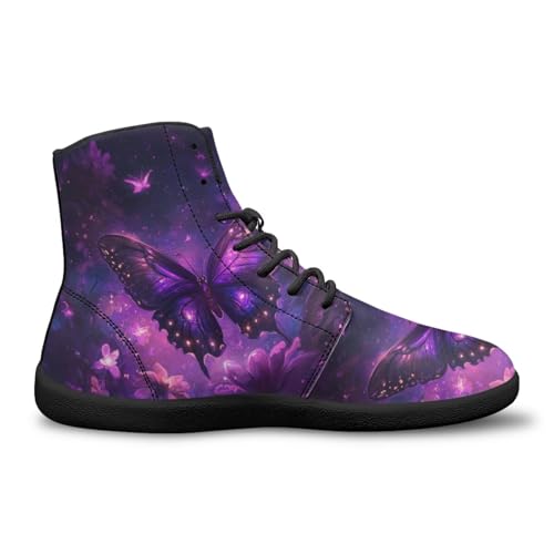 Women's Butterfly High Tops Walking Shoes PU Leather Running Sneakers Business Trainer Sneaker2