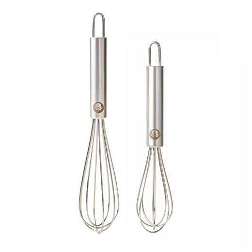 Babish 2-Piece (5” and 7”) Stainless Steel Tiny Whisk Set