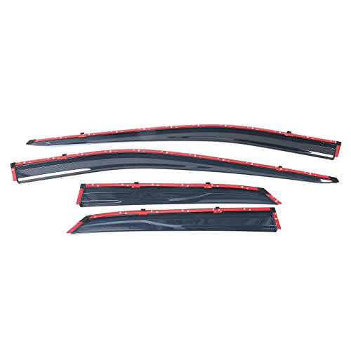 Window Visor Compatible With 2016-2022 Lexus Rx350 & Rx450H Al20, Injection Polycarbonate With Chrome Trim Air Deflector Rain Guard Shade By Ikon Motorsports, 2017 2018 2019 2020 2021 #TOP6