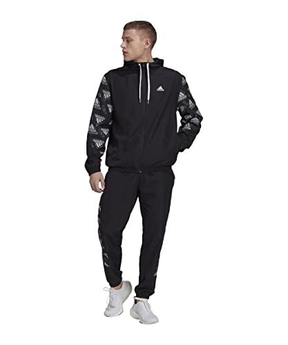 adidas Homme Mts Woven Aop Surv tements, Noir, L EU