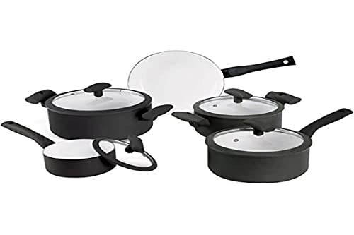 Conjunto De Panelas 5 Peças Preto Hercules