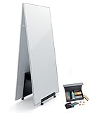 SIGEL MUB03 Set aus 2x mobile Whiteboards 90x180cm magnetisch, beidseitig beschreibbar, 1x Aufsteller und 1x Starterset