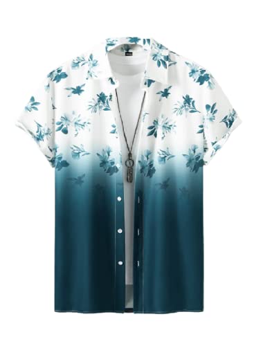 Image of Men's Lycra Digital Print Casual New Shirt Casual Shirts