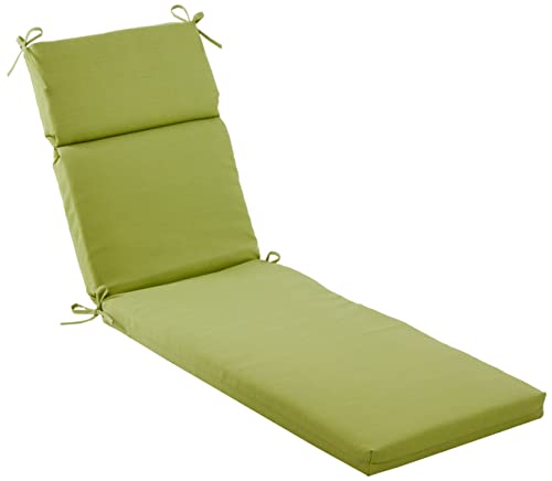 Pillow Perfect Forsyth Solid Indoor/Outdoor Patio Chaise Lounge Cushion Plush Fiber Fill, Weather and Fade Resistant, 72.5