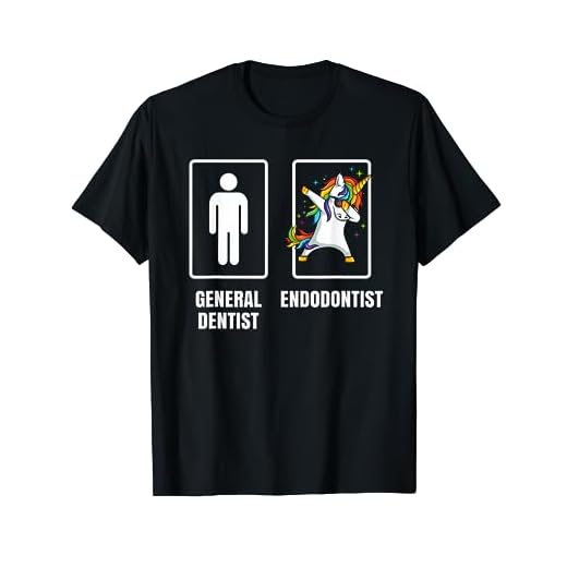 Dabbing Unicorn Endodontist Surgeon Dentist Doctor Gift T-Shirt