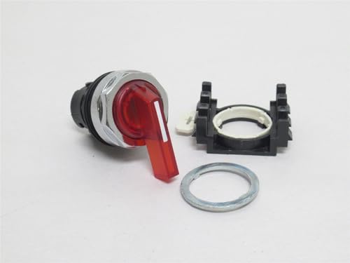 Eaton E22WF2; Illuminated Selector Switch; Red; 2-Position