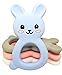 TARANTINO - Baby Beißring BUNNY Kühlend für Junge und Mädchen, BPA freier Silikon-Beissring in Hasen-Optik, Spielzeug zum zahnen. Babyspielzeug ab 0+ Monate