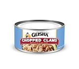GEISHA Chopped Clams(Razor Clams) in Clam Juice 7oz(Pack of 12) | Zero Sat Fat & Trans Fat – Wild Caught – Good for Clam Chowder – Gluten Free – No MSG – NON-GMO