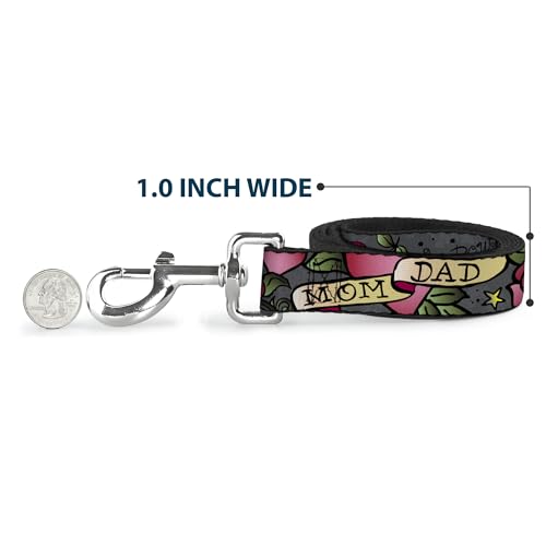 Laisse pour chien nylon résistant gris Buckle Down accessoire promenade canine