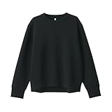 無印良品 婦人 二重編みスウェットシャツ レディース BB2R4A4A 黒 婦人XS