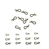 EUPHENG Micro Fly Snap No-Knot Fast Quick Change Fly Fishing Snap Fly Hook Lure Clips for Flies Hook Jig Lures(L)