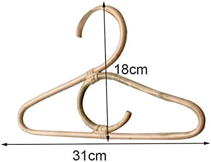 4Pcs Rattan Clothes Hanger Style Kids Garments Organizer Rack Children Hanger Kids Room Decor Hangers for Clothes