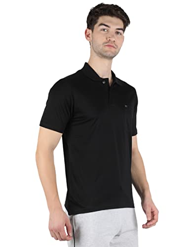 Image of Monte Carlo Mens White Plain Collar T-Shirt |22203606-1