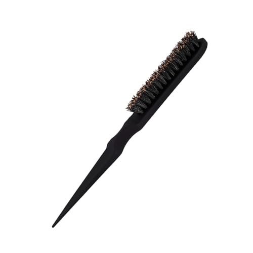 Peine para cabello multiusos con mango de cola negro miniatura 1