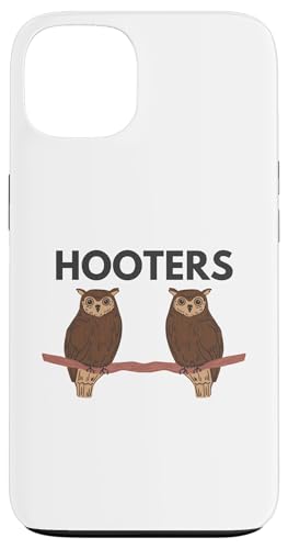 陽気なフーターズ ブラウンフクロウ 面白いフクロウ ミームデザイン スマホケース iPhone 13 用