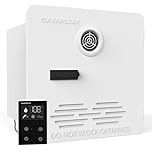 CAMPLUX 65,000 BTU RV Water Heater, 2.64 GPM RV Tankless Hot Water Heaters with 15.2×15.2 Inches Door and Remote Controller, Propane Tankless RV Water Heater with Mixing Tank DC12V/5A