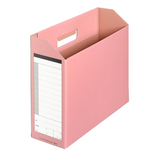 Amazon | プラス ボックスファイル ダンボックス A4 横 ピンク