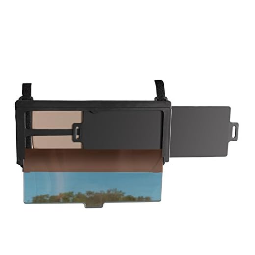 Sliding Car Visor Extender, See Through Pull-Down Tinted Screen and Helps Reduce Glare