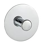 WENKO Turbo-Loc® Wandhaken - Befestigen ohne bohren, Stahl, 6 x 6 cm, Chrom