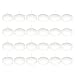 Mega Candles - Unscented 2" Floating Disc Candles - White, Set of 24
