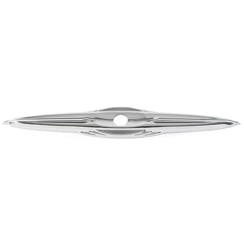 Accesorio para Trike: Acento para Llave de Cerradura de Maletero Trasero (Forma Shuttle Flying) compatible con Tri Glide Ultra Classic FLHTCUTG 2009-2022 y Street Glide Trike FLHXXX 2010-2011 (Cromo) miniatura 2