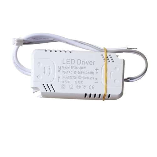 QMIQXIWS LED Driver Adapter For LED Lighting AC165-265V Non-Isolating Transformer For LED Ceiling Light Replacement 8-24W 30-50W 60-80W ZUZAOJUYIN(36-60W)